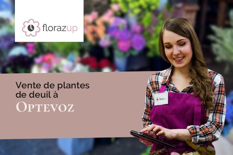 compositions florales pour des funérailles à Optevoz (Isère/38460)