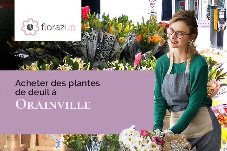 gerbes de fleurs pour un deuil à Orainville (Aisne/02190)