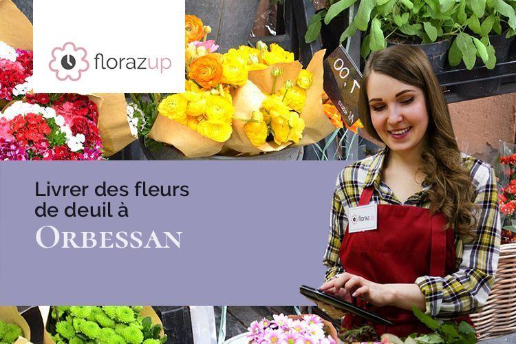 compositions florales pour un décès à Orbessan (Gers/32260)