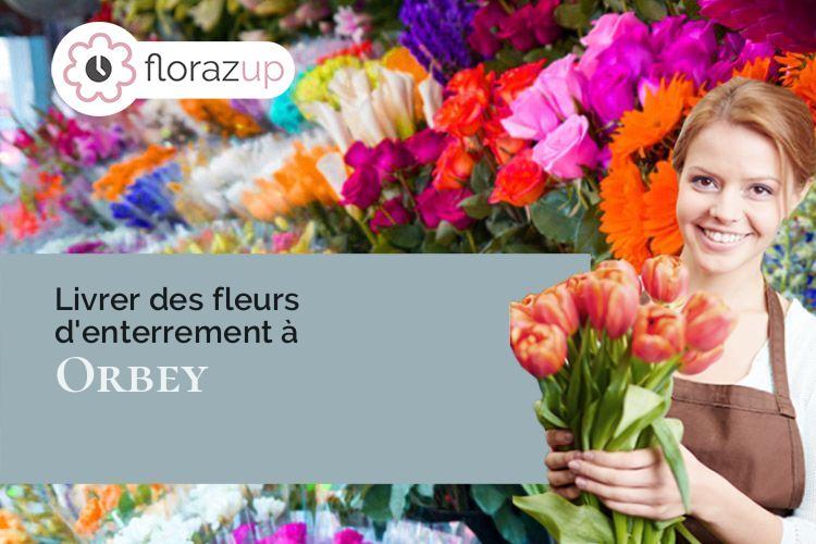 coupes de fleurs pour un enterrement à Orbey (Haut-Rhin/68370)