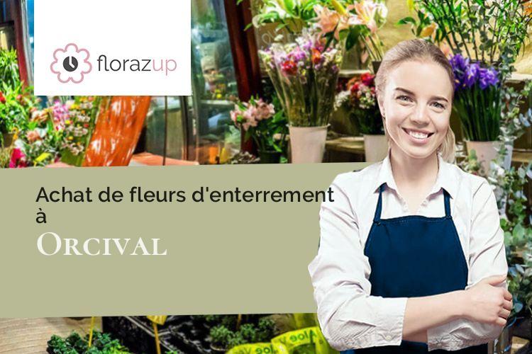 coeurs de fleurs pour des funérailles à Orcival (Puy-de-Dôme/63210)