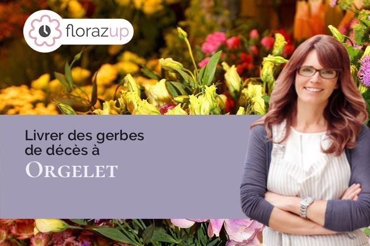 coupes de fleurs pour un enterrement à Orgelet (Jura/39270)