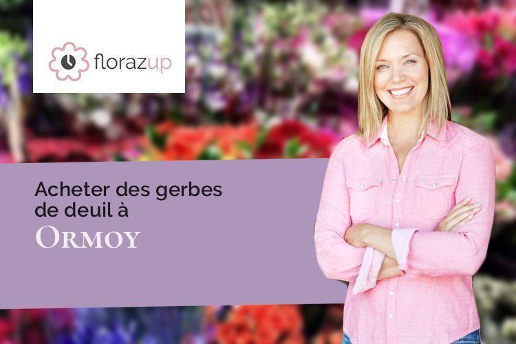 coeurs de fleurs pour un décès à Ormoy (Yonne/89400)