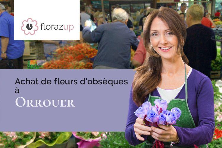 fleurs deuil pour des obsèques à Orrouer (Eure-et-Loir/28190)