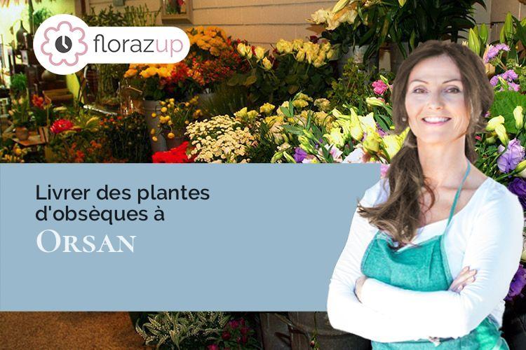 bouquets de fleurs pour des funérailles à Orsan (Gard/30200)