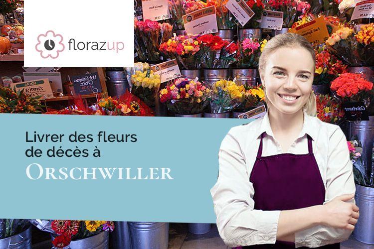 gerbes de fleurs pour une crémation à Orschwiller (Bas-Rhin/67600)