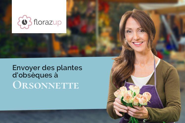 créations de fleurs pour des funérailles à Orsonnette (Puy-de-Dôme/63340)