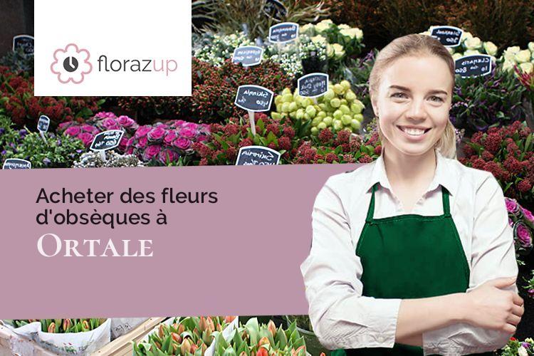gerbes de fleurs pour un enterrement à Ortale (Corse/20234)