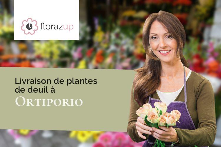 créations florales pour un deuil à Ortiporio (Corse/20290)