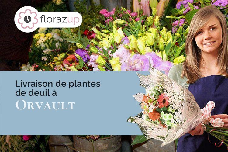 gerbes de fleurs pour un enterrement à Orvault (Loire-Atlantique/44700)