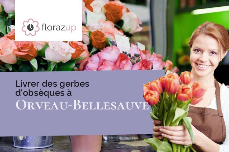 couronnes de fleurs pour une crémation à Orveau-Bellesauve (Loiret/45330)