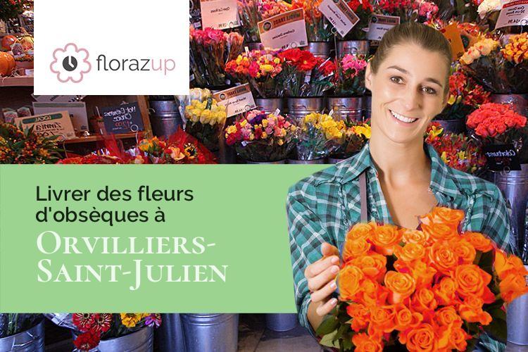 compositions de fleurs pour une crémation à Orvilliers-Saint-Julien (Aube/10170)