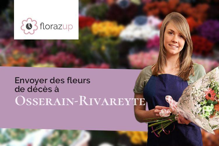 créations florales pour des funérailles à Osserain-Rivareyte (Pyrénées-Atlantiques/64390)