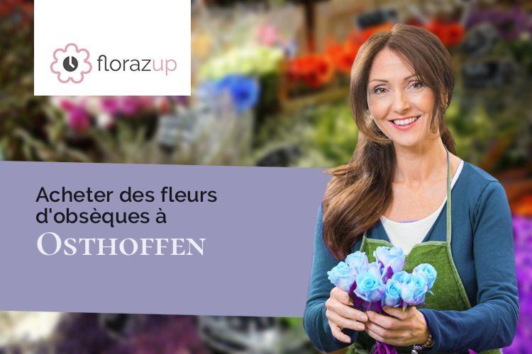 compositions florales pour des obsèques à Osthoffen (Bas-Rhin/67990)