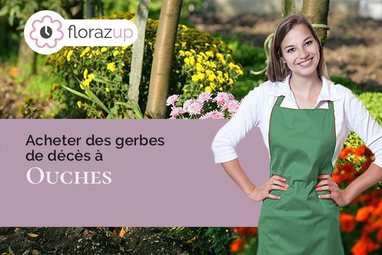 coeur de fleurs pour une crémation à Ouches (Loire/42155)