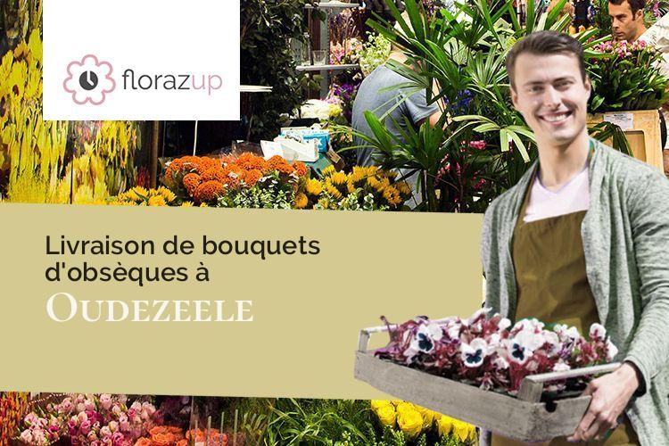 coupes de fleurs pour un décès à Oudezeele (Nord/59670)