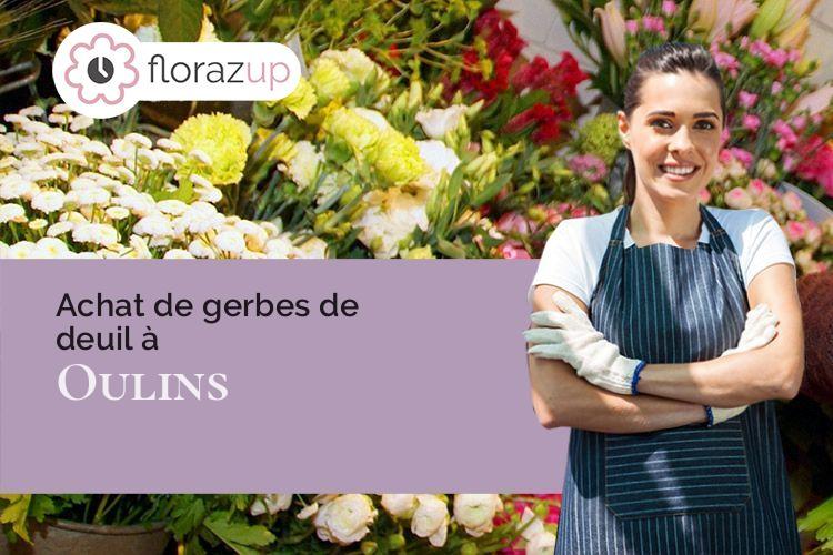 gerbes de fleurs pour un enterrement à Oulins (Eure-et-Loir/28260)