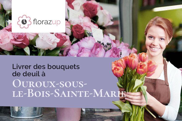 créations florales pour un deuil à Ouroux-sous-le-Bois-Sainte-Marie (Saône-et-Loire/71800)