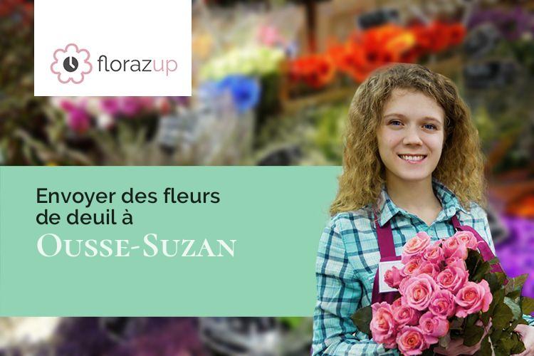 couronnes de fleurs pour une crémation à Ousse-Suzan (Landes/40110)