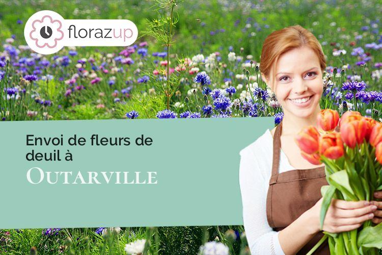 compositions florales pour un décès à Outarville (Loiret/45480)