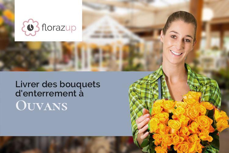 gerbes de fleurs pour des obsèques à Ouvans (Doubs/25530)