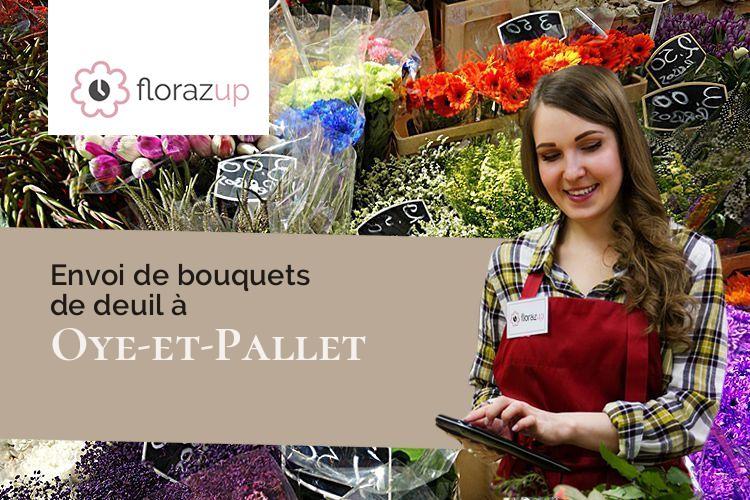 fleurs deuil pour un deuil à Oye-et-Pallet (Doubs/25160)