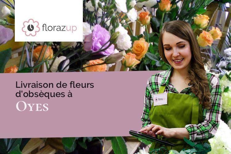 compositions de fleurs pour des obsèques à Oyes (Marne/51120)