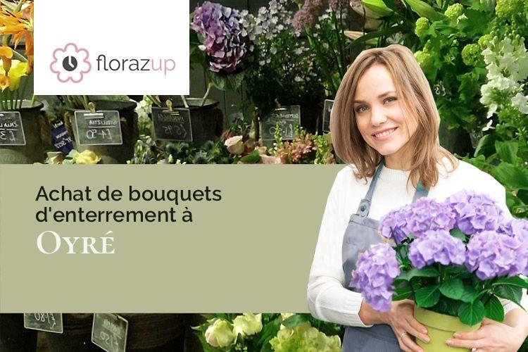 compositions florales pour un enterrement à Oyré (Vienne/86220)