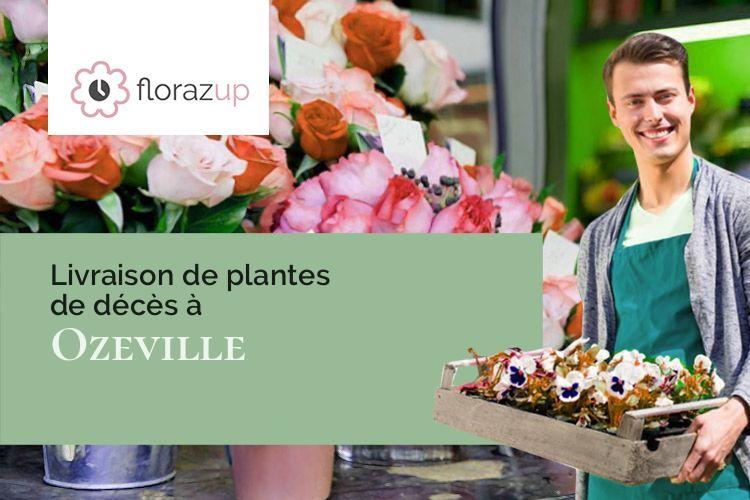 fleurs deuil pour une crémation à Ozeville (Manche/50310)