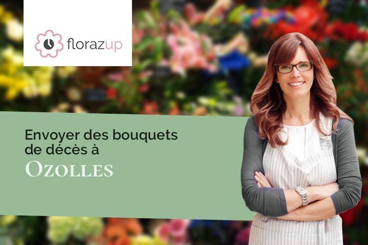 compositions de fleurs pour un deuil à Ozolles (Saône-et-Loire/71120)