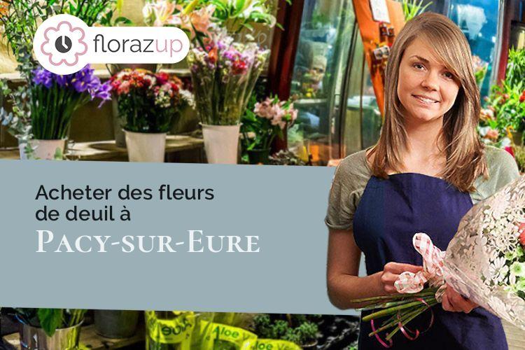 fleurs deuil pour des funérailles à Pacy-sur-Eure (Eure/27120)