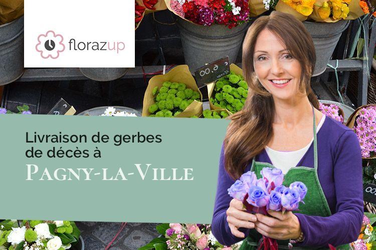 compositions florales pour un deuil à Pagny-la-Ville (Côte-d'Or/21250)