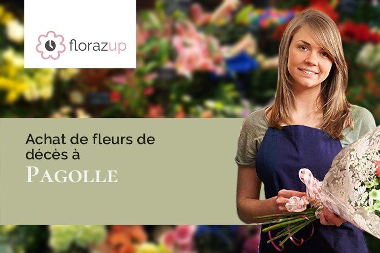 coeurs de fleurs pour des funérailles à Pagolle (Pyrénées-Atlantiques/64120)