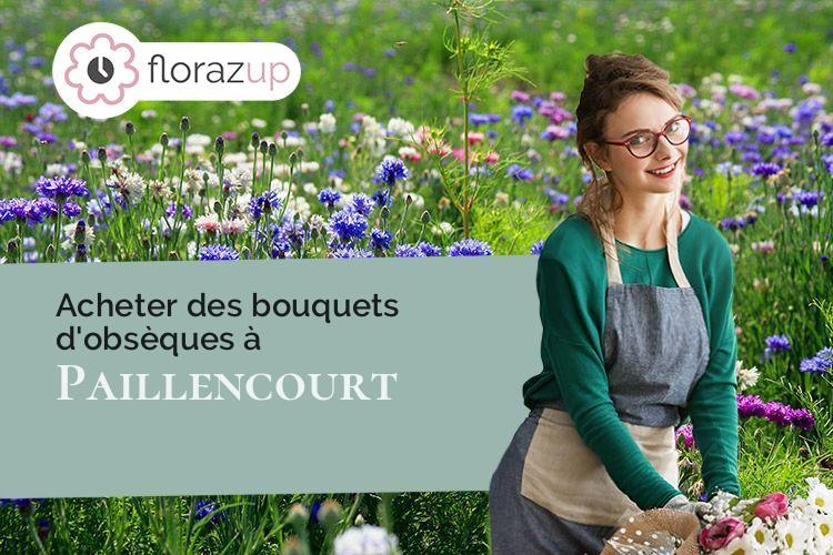 couronnes de fleurs pour des funérailles à Paillencourt (Nord/59295)