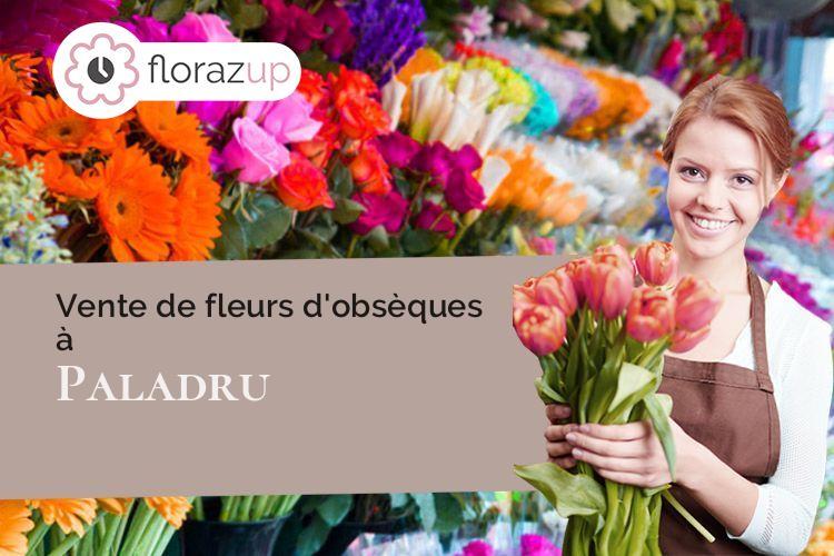 couronnes de fleurs pour des funérailles à Paladru (Isère/38137)