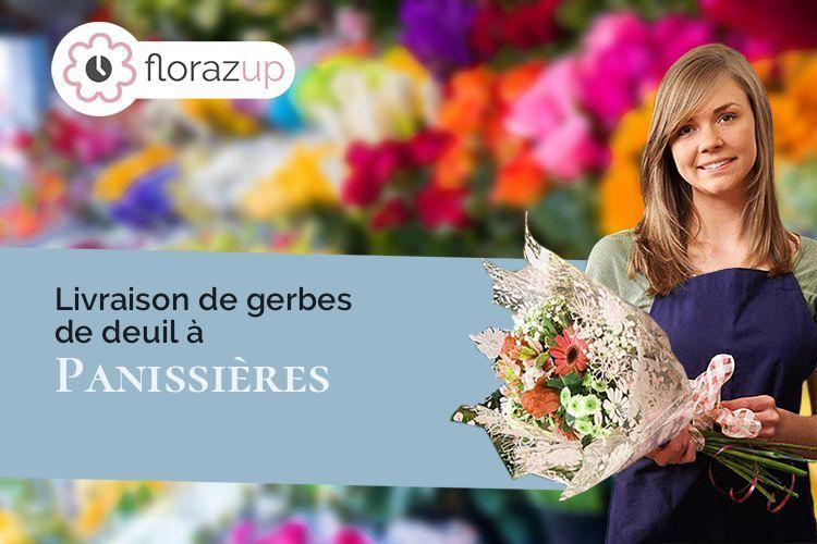 couronnes de fleurs pour un décès à Panissières (Loire/42360)