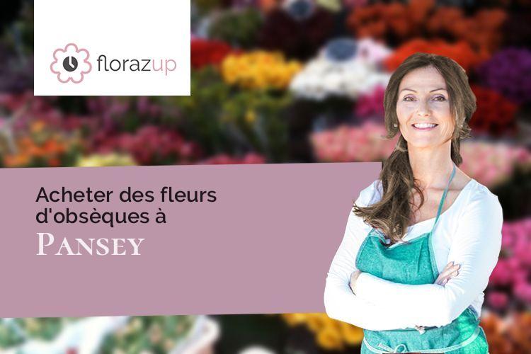 couronnes florales pour des obsèques à Pansey (Haute-Marne/52230)