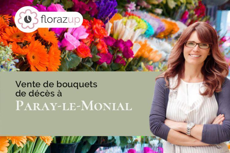 bouquets de fleurs pour des funérailles à Paray-le-Monial (Saône-et-Loire/71600)