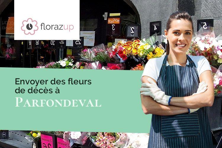 compositions florales pour un enterrement à Parfondeval (Aisne/02360)