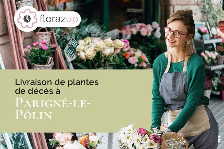 couronnes florales pour des obsèques à Parigné-le-Pôlin (Sarthe/72330)