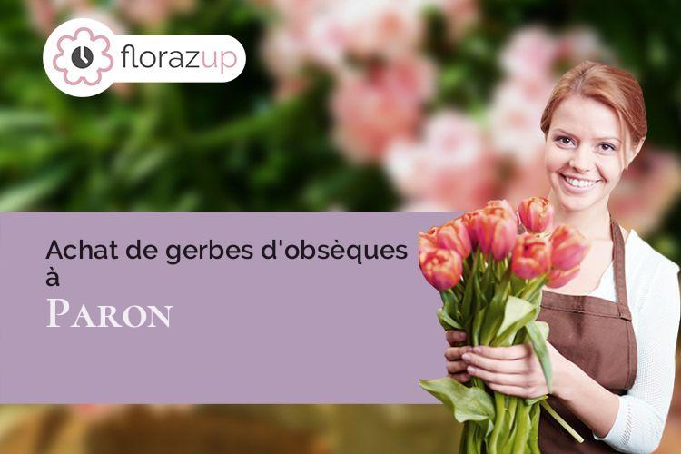compositions de fleurs pour des obsèques à Paron (Yonne/89100)