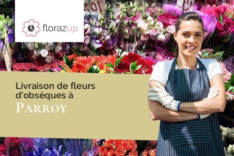 couronnes florales pour des obsèques à Parroy (Meurthe-et-Moselle/54370)