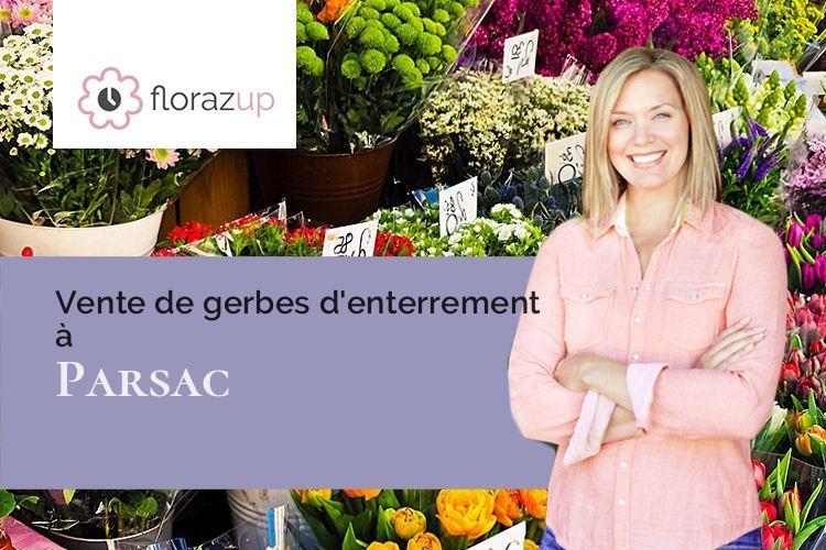 fleurs deuil pour des funérailles à Parsac (Creuse/23140)