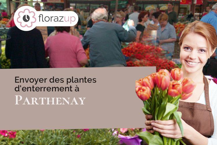 créations florales pour des funérailles à Parthenay (Deux-Sèvres/79200)