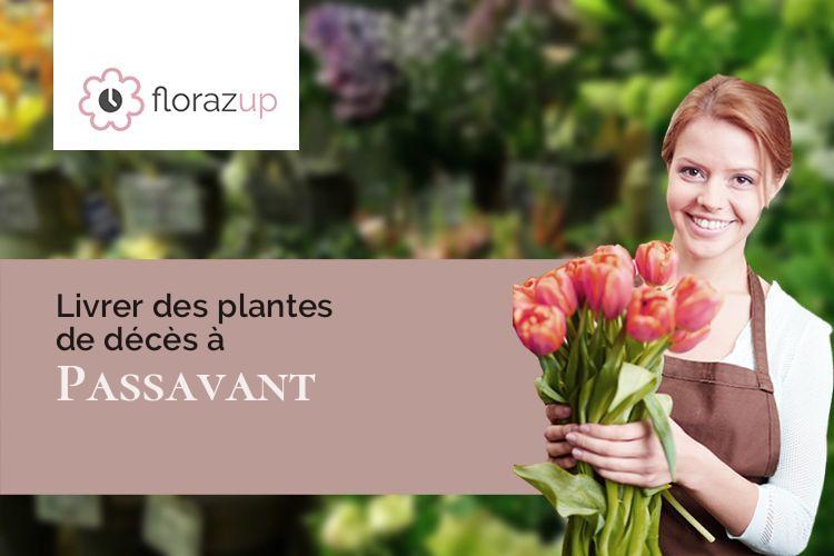 fleurs deuil pour un décès à Passavant (Doubs/25360)