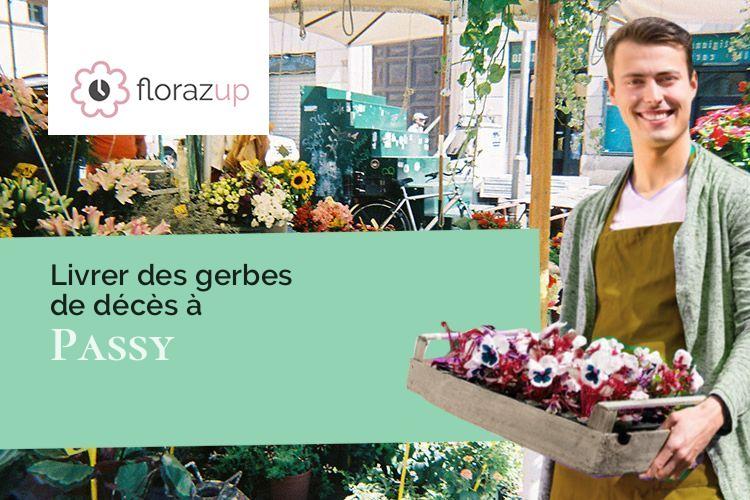 coeurs de fleurs pour un décès à Passy (Yonne/89510)