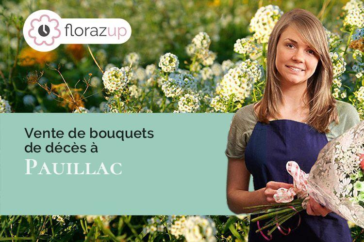 couronnes florales pour des funérailles à Pauillac (Gironde/33250)
