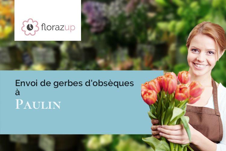 gerbes de fleurs pour une crémation à Paulin (Dordogne/24590)