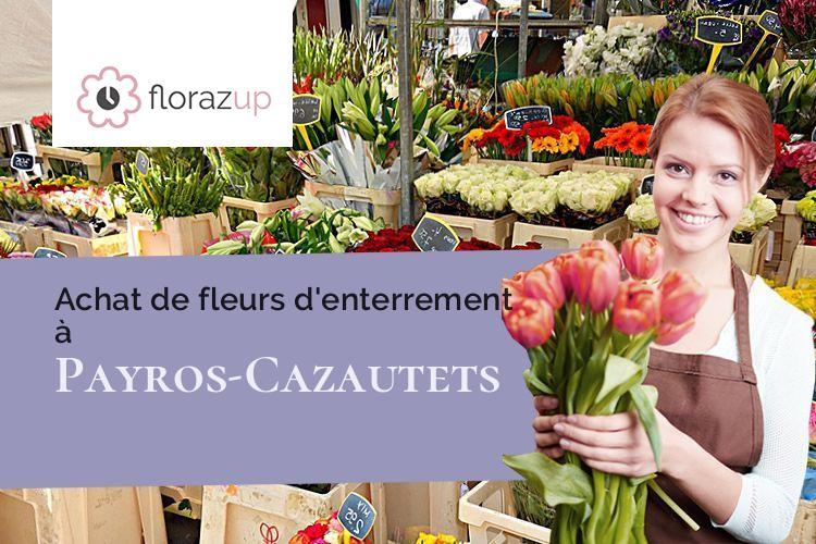 compositions florales pour un deuil à Payros-Cazautets (Landes/40320)
