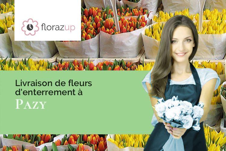 couronnes florales pour un décès à Pazy (Nièvre/58800)